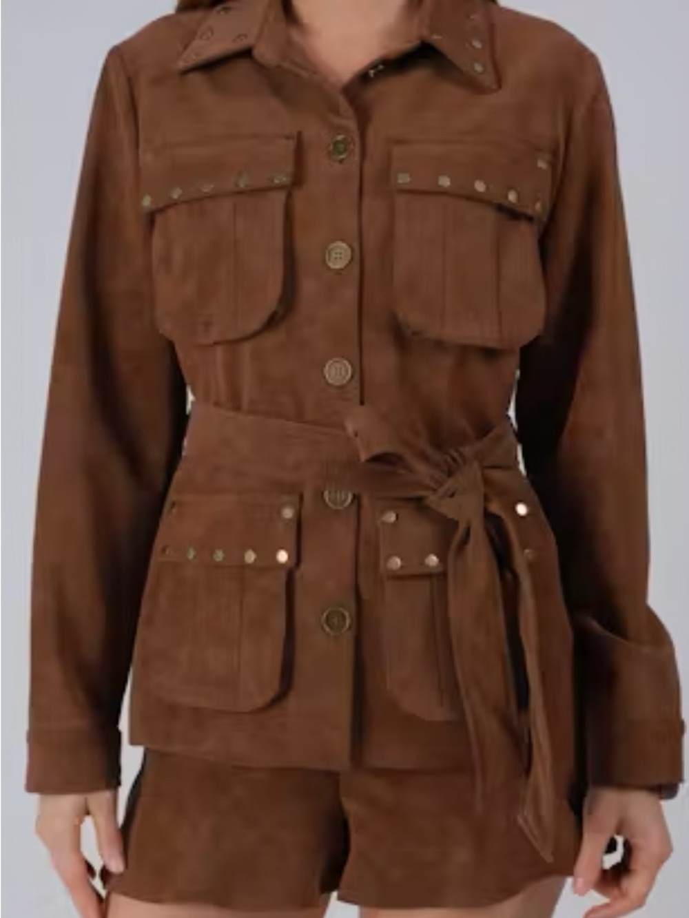 Suede Studded Jacket
